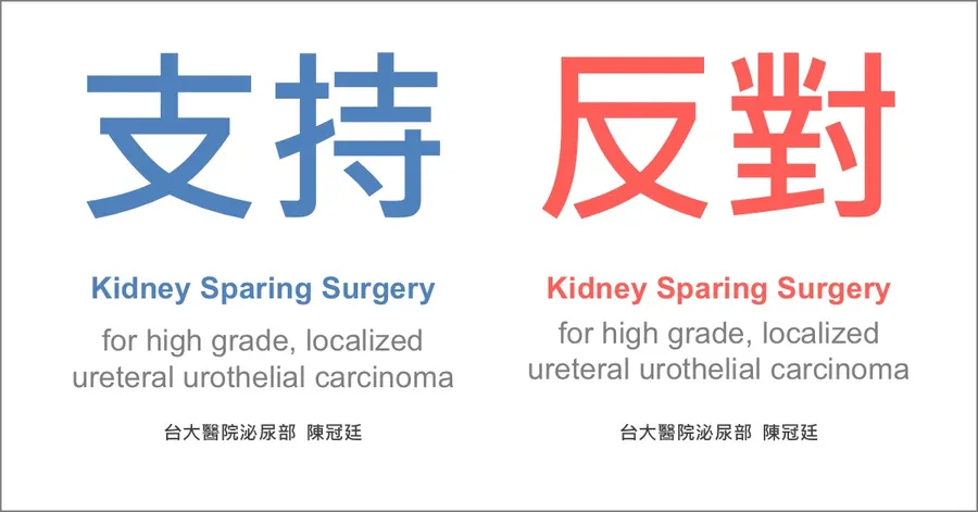 辯論簡報的封面,做了支持與反對兩個版本,因為正反方要到賽前一天才抽籤決定。